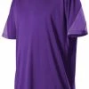 Alleson Youth Color Block Short Sleeve Tech Tennis Jersey 1 Alleson Youth Color Block Short Sleeve Tech Tennis Jersey -Goalrilla Shop 518SS Purple20Heather 1