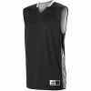 Alleson Mens Single Ply Reversible Basketball Jersey -Goalrilla Shop 589rsp black20white 1
