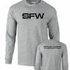 SFW Long Sleeve T-Shirt -Goalrilla Shop A SFWLS GRAY