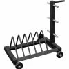 Bumper Plate Rack With Wheels - 6 Plate - Signature -Goalrilla Shop DSWS S BPRW 6