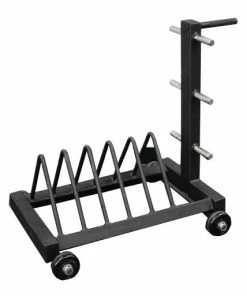 Bumper Plate Rack With Wheels - 6 Plate - Signature