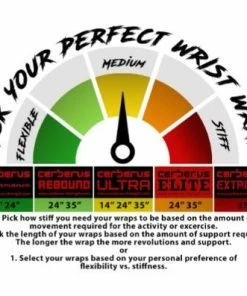 Cerberus Ultra Wrist Wraps -Goalrilla Shop cerberus wrist wrap chart 1