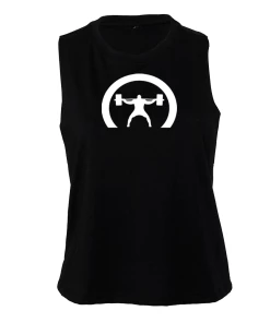 Elitefts Crescent Only Women's Racerback Cropped Tank 7 Elitefts Crescent Only Women's Racerback Cropped Tank -Goalrilla Shop crescent only cropped tank black 5