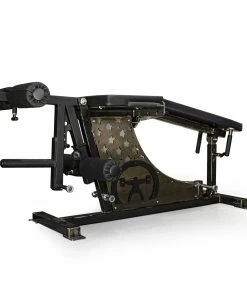 Elitefts™ Signature Leg Ext/Curl - Plate Loaded With Adjustable Main Pad & Logo Panel -Goalrilla Shop custombuilt legcurl 3 lowest 1