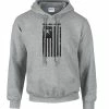 Elitefts™ Focus Trust Strength Flag Black Hoodie -Goalrilla Shop fts flag hood gray
