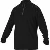 Alleson Womens GameDay Heather Tennis Quarter Zip -Goalrilla Shop gfqz4a black 2