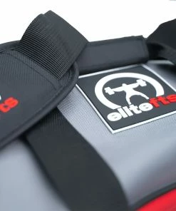 Elitefts™ Grey Crescent Tagline Duffel Bag -Goalrilla Shop grey duffel bag 1