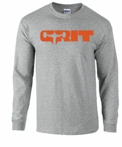 Elitefts Grit Orange Long Sleeve T-Shirt -Goalrilla Shop grit orange ls grey 6