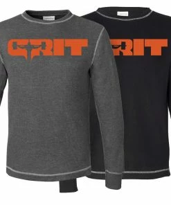 Elitefts Grit Orange Thermal Long Sleeve Shirt