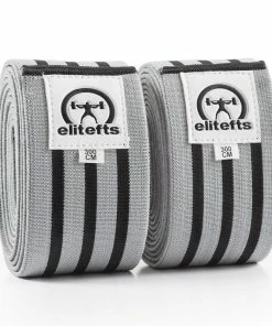 Elitefts Heavy Knee Wrap, Gray W/Blk Stripes 3.0M
