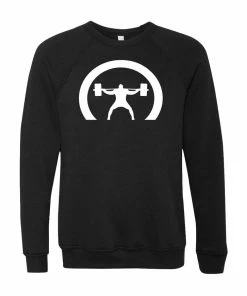 Elitefts Men's Crescent Only Crewneck Sweatshirt -Goalrilla Shop men s cres only crewneck blk 6