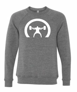 Elitefts Men's Crescent Only Crewneck Sweatshirt -Goalrilla Shop men s cres only crewneck grey 6