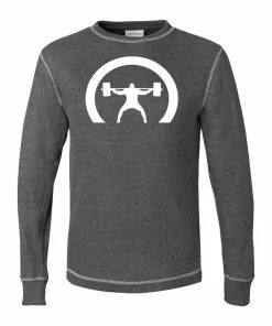 Elitefts Men's Crescnet Only Thermal Long Sleeve Shirt -Goalrilla Shop mens s cres only thermal grey 6