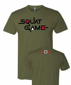 LIMITED EDITION Squat Game Tee -Goalrilla Shop next level military green squat 1