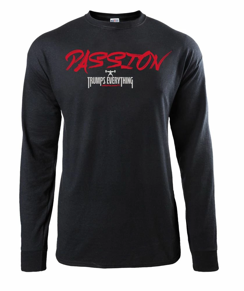 Elitefts™ Passion Trumps Everything Long Sleeve T-Shirt 3 Elitefts™ Passion Trumps Everything Long Sleeve T-Shirt