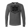 Elitefts PPP Badge Thermal Long Sleeve Shirt -Goalrilla Shop ppp badge thermal grey