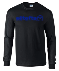 EliteFTS Tagline Royal Blue Long Sleeve T-Shirt -Goalrilla Shop rb tagline black long sleeve 6