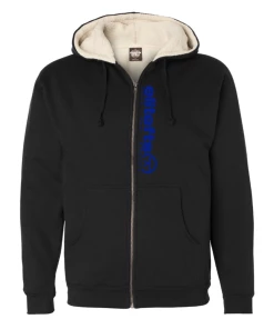 EliteFTS Tagline Royal Blue Sherpa Lined Full Zip Hoodie