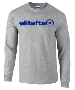 EliteFTS Tagline Royal Blue Long Sleeve T-Shirt -Goalrilla Shop rb tagline grey long sleeve tee 6