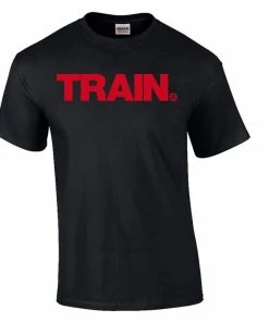 Elitefts™ Train Red T-Shirt -Goalrilla Shop red train black