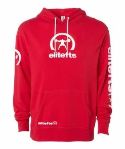 Elitefts™ Branded Hoodie -Goalrilla Shop redlighthoodfront