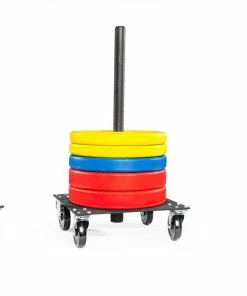 Elitefts™ Rolling Plate Storage -Goalrilla Shop rolling bumper plate holder2