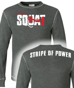 Stripe Of Power Thermal Long Sleeve Shirt -Goalrilla Shop sop grey thermal 6