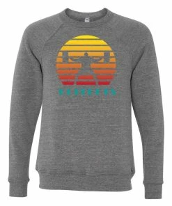 Elitefts Sunset Squatter Crewneck Sweatshirt -Goalrilla Shop sunset squatter crewneck grey 6