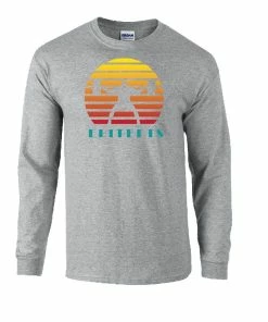 Elitefts Sunset Squatter Long Sleeve T-Shirt -Goalrilla Shop sunset squatter long sleeve grey 6