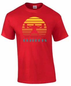 Elitefts Sunset Squatter T-Shirt -Goalrilla Shop sunset squatter t shirt red 6
