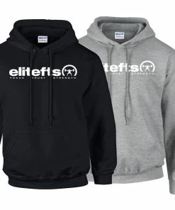 Elitefts™ Tagline White Hoodie