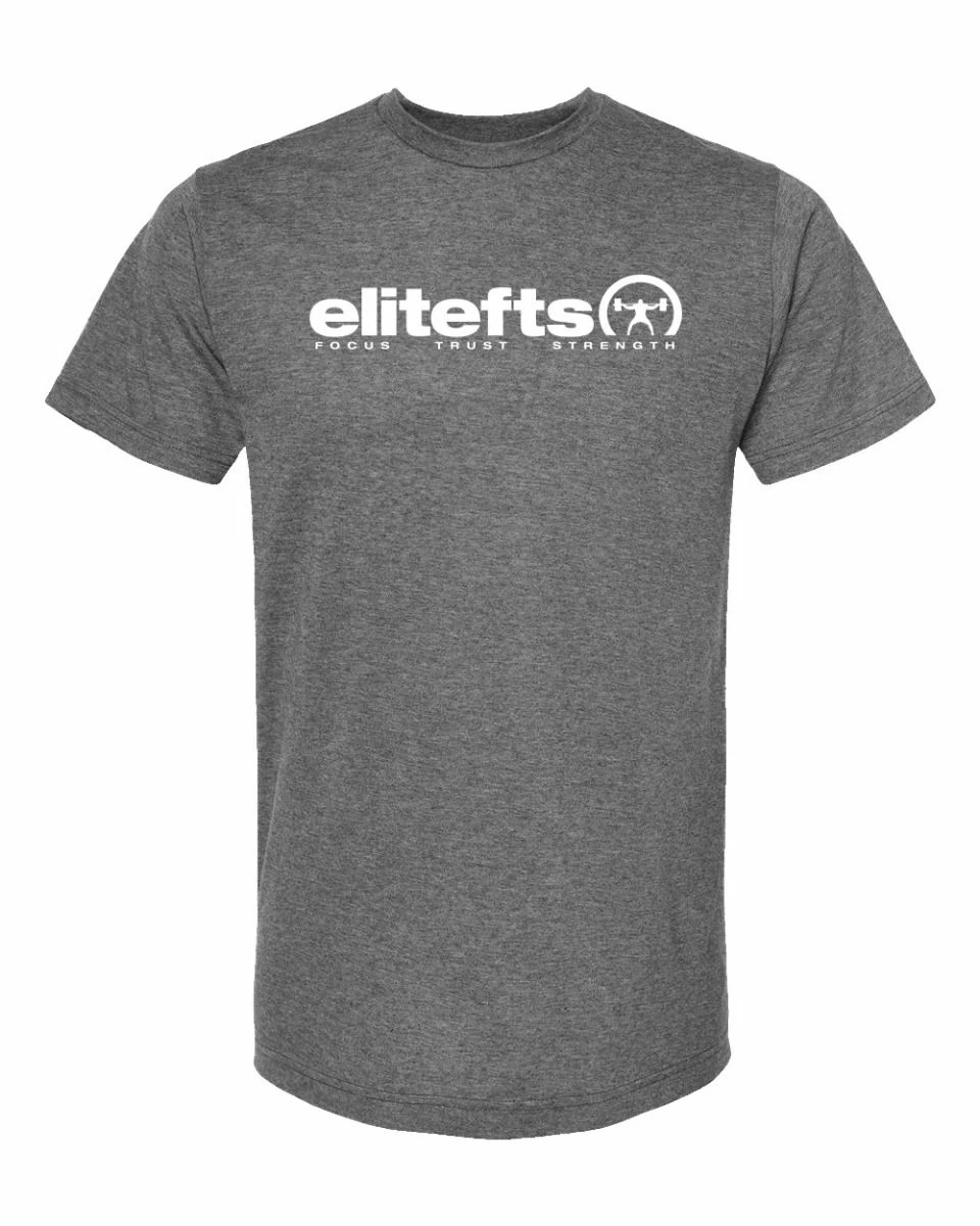 Elitefts™ Tagline White Premium T-Shirt - Image 3