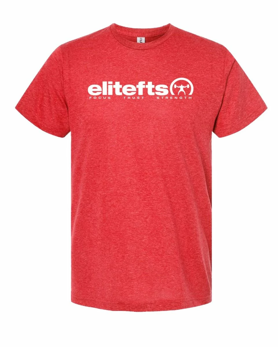 Elitefts™ Tagline White Premium T-Shirt - Image 4