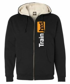 Elitefts Train Hard Sherpa Lined Full Zip Hoodie