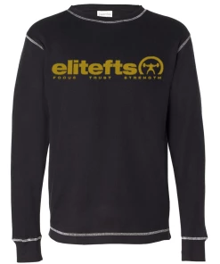 EliteFTS Tagline Vegas Gold Thermal Long Sleeve Shirt 6 EliteFTS Tagline Vegas Gold Thermal Long Sleeve Shirt -Goalrilla Shop vg tagline black thermal 7
