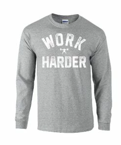 Elitefts™ Work Harder Long Sleeve T-Shirt -Goalrilla Shop work harder ls grey