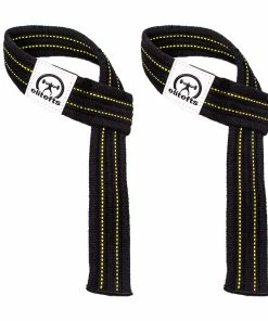 Elitefts™ Yellow Jacket Wrist Strap Black/Yellow Lines